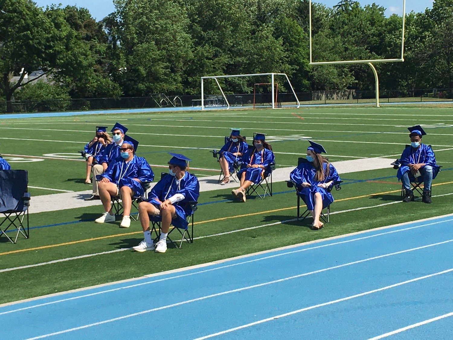 Hewlett High School holds socially distanced graduation ceremonies